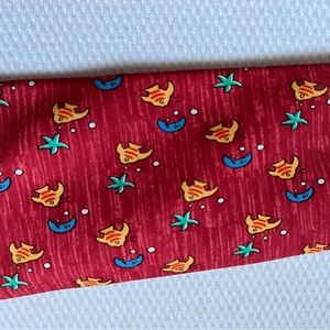 Hermes rust tie with fish
